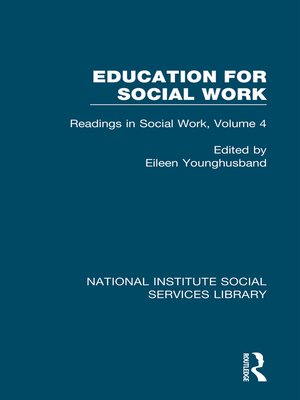 cover image of Education for Social Work